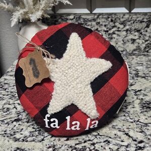 Mud Pie Fa La La Mini Pillow